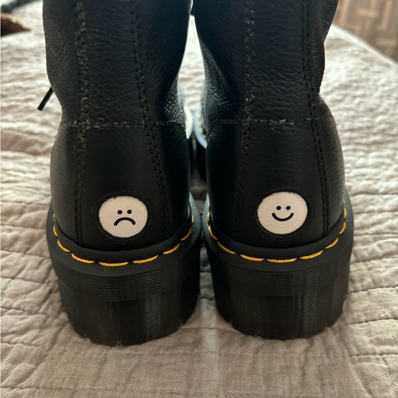 Dr. martens lazy oaf black platform boots size 9 - Picture 1 of 9
